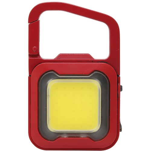 トラスコ中山 ムサシ 充電式スーパーフラッシュライト6Wレッド(ご注文単位1個)【直送品】