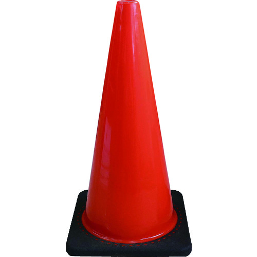 トラスコ中山 カーボーイ PVCコーン700 レッド(ご注文単位1本)【直送品】