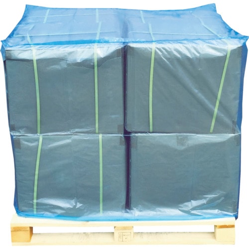 トラスコ中山 アサヒ カラーパレットカバー 1150X1150XH1300mm 静電タイプ 青(ご注文単位1枚)【直送品】