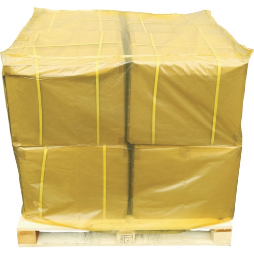 トラスコ中山 アサヒ カラーパレットカバー 1150X1150XH1300mm 紫外線カットタイプ 黄(ご注文単位1枚)【直送品】