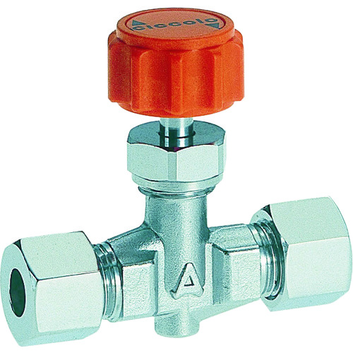 トラスコ中山 ASOH ニードルバルブ チッコロ 両口リングジョイント型 Φ6(ご注文単位1個)【直送品】