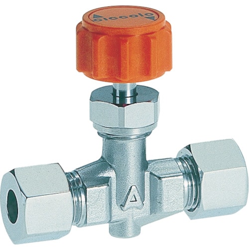 トラスコ中山 ASOH ニードルバルブ チッコロ 両口リングジョイント型 Φ10(ご注文単位1個)【直送品】