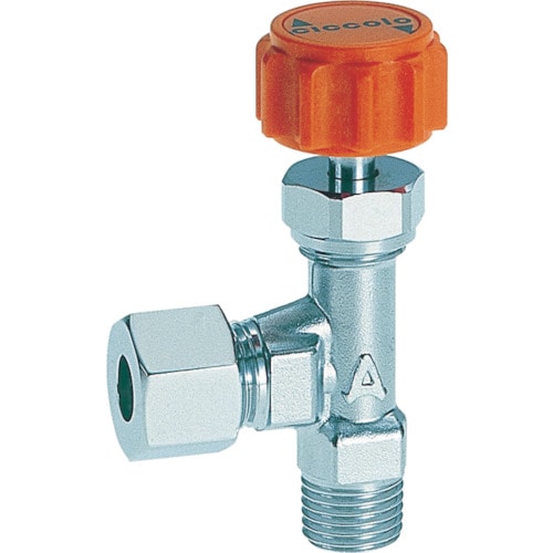 トラスコ中山 ASOH ニードルバルブ チッコロ リングジョイント型 PT1/4×Φ6(ご注文単位1個)【直送品】