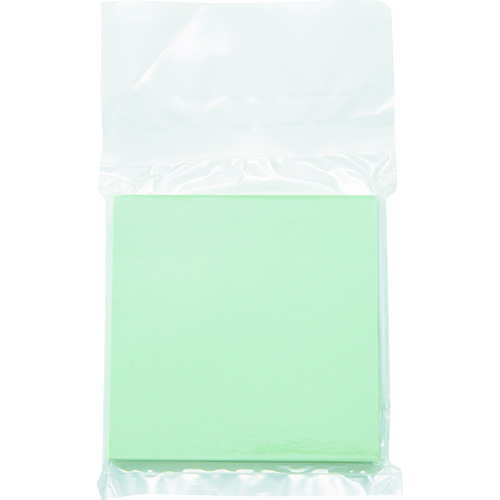 トラスコ中山 TRUSCO クリーンルーム用付箋 緑 75mm×75mm(ご注文単位1冊)【直送品】