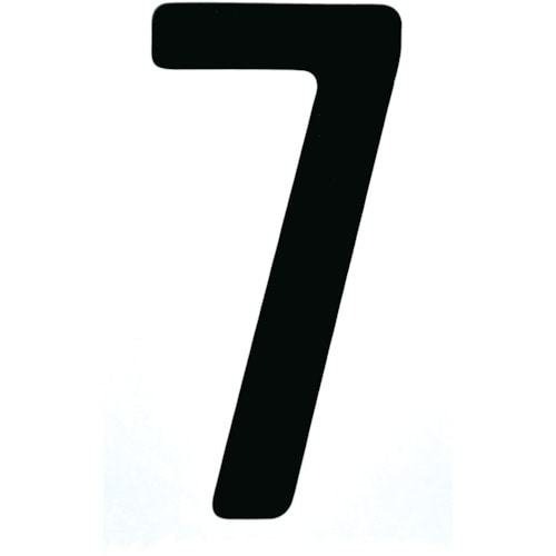 トラスコ中山 TRUSCO カッティング文字50mm 黒 7(ご注文単位1枚)【直送品】