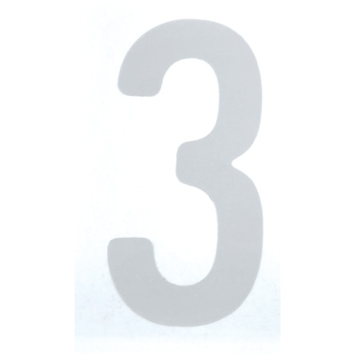 トラスコ中山 TRUSCO カッティング文字50mm 白 3(ご注文単位1枚)【直送品】