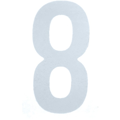 トラスコ中山 TRUSCO カッティング文字50mm 白 8(ご注文単位1枚)【直送品】