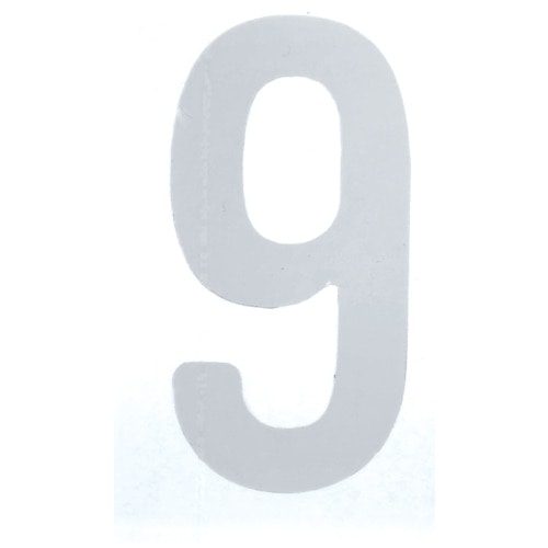 トラスコ中山 TRUSCO カッティング文字50mm 白 9(ご注文単位1枚)【直送品】