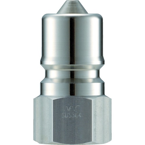 トラスコ中山 ナック クイックカップリング S・P型 ステンレス製 オネジ取付用プラグ R2（ご注文単位1個）【直送品】