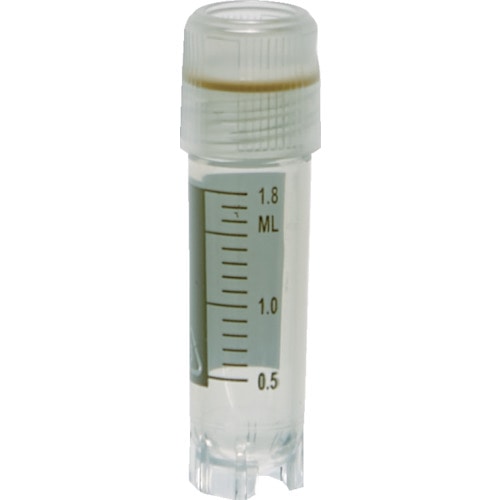トラスコ中山 TRUSCO クライオチューブ(凍結保存用チューブ) 2ml 外ねじ 自立型 50個入(ご注文単位1袋)【直送品】