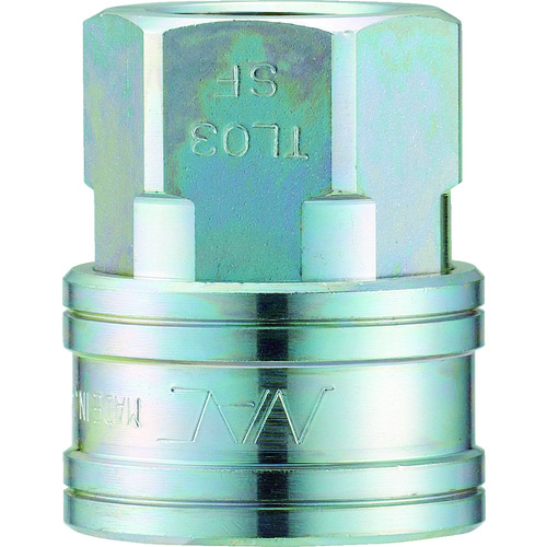 トラスコ中山 ナック クイックカップリング TL型 鋼鉄製 オネジ取付用　364-4774（ご注文単位1個）【直送品】