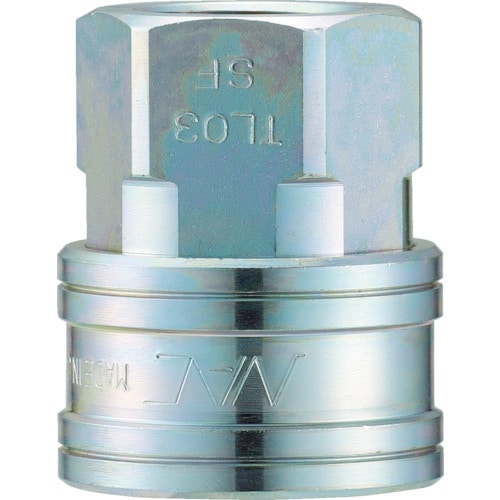 トラスコ中山 ナック クイックカップリング TL型 鋼鉄製 オネジ取付用 364-5096(ご注文単位1個)【直送品】