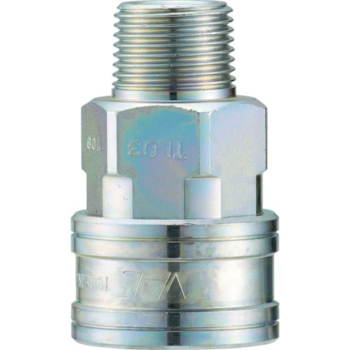 トラスコ中山 ナック クイックカップリング TL型 鋼鉄製 メネジ取付用 364-5142(ご注文単位1個)【直送品】