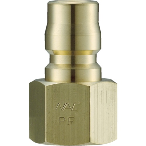 トラスコ中山 ナック クイックカップリング TL型 真鍮製 オネジ取付用プラグ R1(ご注文単位1個)【直送品】