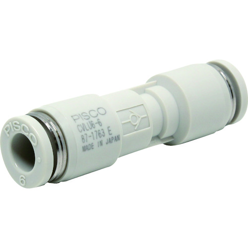 トラスコ中山 ピスコ 低作動圧チェックバルブ ユニオンストレート 442-6363(ご注文単位1個)【直送品】