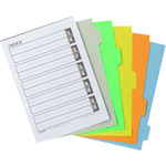 トラスコ中山 JTX 232273インデックスA4S 5色5山 10組D026J5Y(ご注文単位1パック)【直送品】