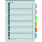 トラスコ中山 JTX 260482インデックスA4S 6色6山10組D027J6Y(ご注文単位1パック)【直送品】