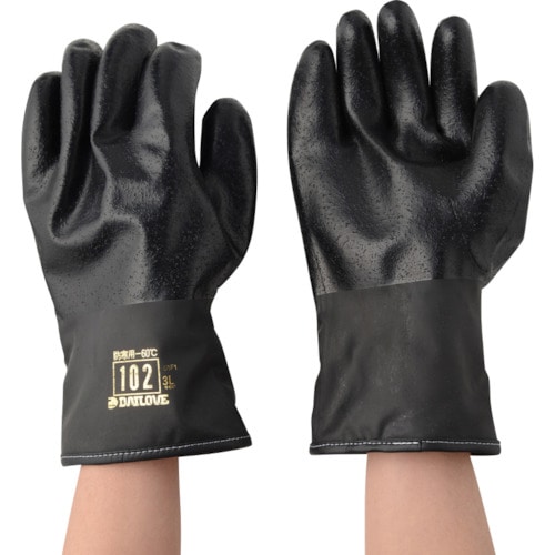 トラスコ中山 DAILOVE 防寒用手袋ダイローブ102BK(3L)(ご注文単位1組)【直送品】