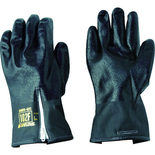 トラスコ中山 DAILOVE 防寒用手袋ダイローブ102F-BK(L)(ご注文単位1組)【直送品】