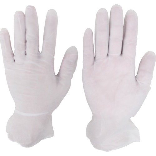 トラスコ中山 シンガー プラスチックグローブNo8100PF Mサイズ (100枚入)(ご注文単位1箱)【直送品】