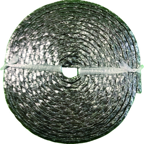 トラスコ中山 ダイコー グランドパッキン D4104 膨張黒鉛編組パッキン(インコネル合金線入り) 幅12.7mm(ご注文単位1巻)【直送品】