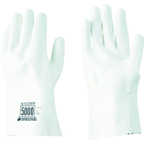 トラスコ中山 DAILOVE 耐溶剤用手袋 ダイローブ5000(L)(ご注文単位1組)【直送品】