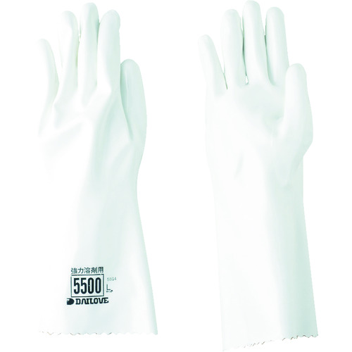 トラスコ中山 DAILOVE 耐溶剤用手袋 ダイローブ5500(L)(ご注文単位1組)【直送品】