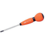 トラスコ中山 KTC グリップドライバー ソフトラウンドドライバ クロス貫通タイプNo.2 軸長150mm(ご注文単位1本)【直送品】