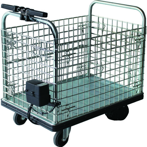 トラスコ中山 ダンディ 電動アシスト台車 ダンディアシスター カゴ台車 W900XD600(ご注文単位1台)【直送品】