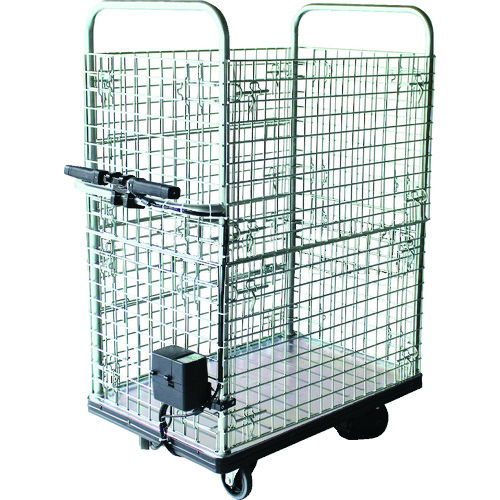 トラスコ中山 ダンディ 電動アシスト台車 ダンディアシスター 高カゴ台車 W900XD600(ご注文単位1台)【直送品】