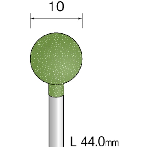 トラスコ中山 ミニモ 研磨用ゴム砥石 WA ミディアム#220 φ10 (10本入) 852-6924(ご注文単位1袋)【直送品】