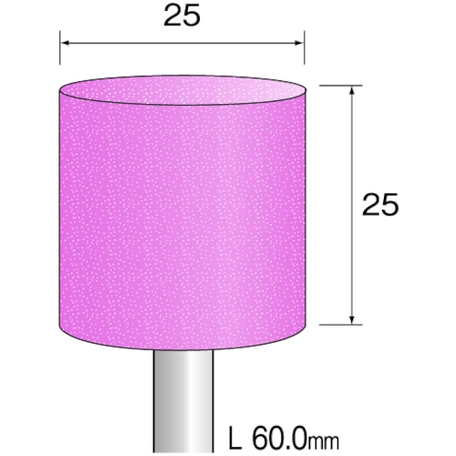トラスコ中山 ミニモ 研磨用ゴム砥石 WA ハード#120 φ25 (5本入)(ご注文単位1袋)【直送品】