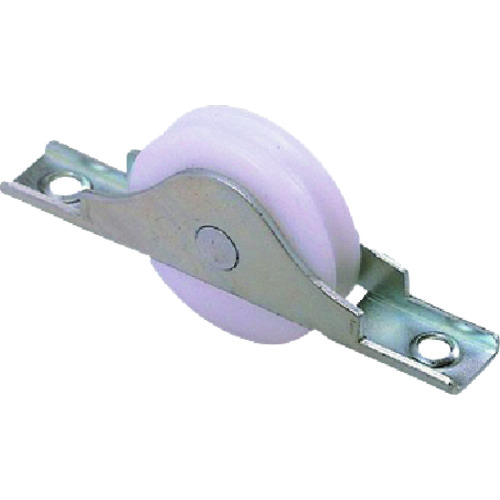 トラスコ中山 ヨコヅナ Uステンレ-ル用戸車鉄枠ジュラコン(R)車 40mm 平(ご注文単位1個)【直送品】