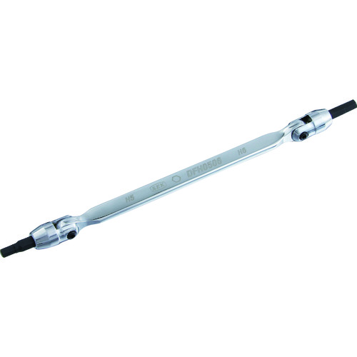 トラスコ中山 スエカゲ 六角棒レンチ ダブルフレックスヘキサゴンレンチ 5×6mm(ご注文単位1本)【直送品】