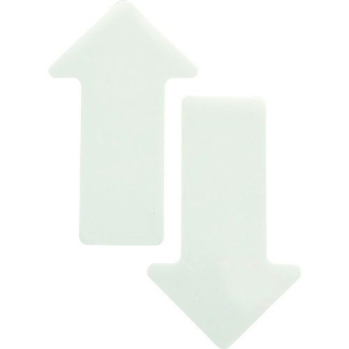 トラスコ中山 TRUSCO 耐久フロアサイン矢印 白 2枚(1シート)(ご注文単位1袋)【直送品】