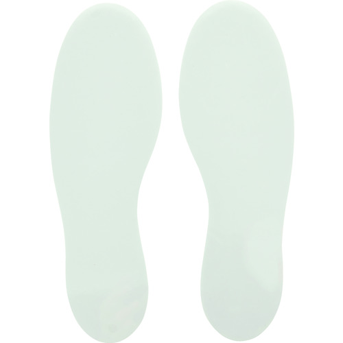 トラスコ中山 TRUSCO 耐久フロアサイン足型 白 2枚(1シート)(ご注文単位1袋)【直送品】