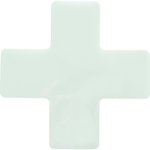 トラスコ中山 TRUSCO 耐久フロアサインズX型 Mサイズ 白1枚(1シート)(ご注文単位1袋)【直送品】