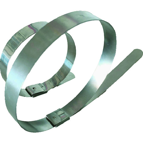 トラスコ中山 デンカエレクトロン ステンレスバンド 350mm×10本入(ご注文単位1袋)【直送品】