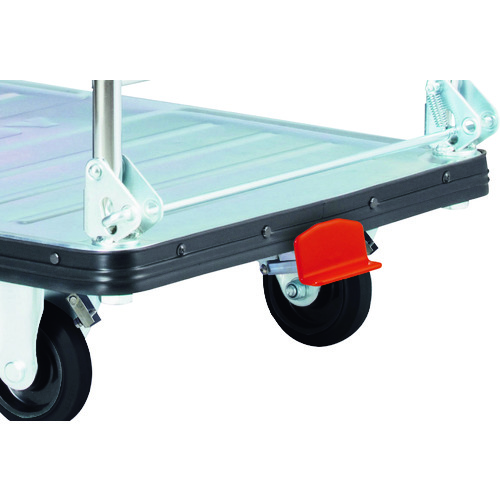 トラスコ中山 ダンディ オプションペダルブレーキ スチール台車 タイプDL専用(プレミアム・エコ対応) W710×D450(ご注文単位1台)【直送品】