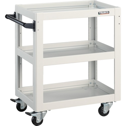 トラスコ中山 TRUSCO ツールワゴン ドルフィン 600X400 4輪自在 ホワイト 454-7632(ご注文単位1台)【直送品】