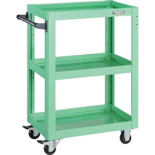 トラスコ中山 TRUSCO ツールワゴン ドルフィン 600X400 ヤンググリーン 454-8086(ご注文単位1台)【直送品】