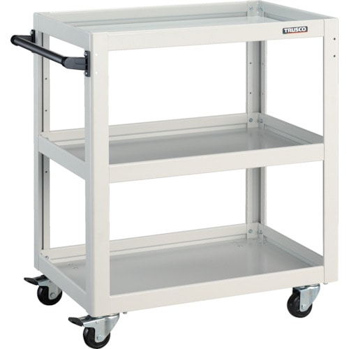 トラスコ中山 TRUSCO ツールワゴン ドルフィン 750X500 4輪自在 ホワイト 454-8094(ご注文単位1台)【直送品】
