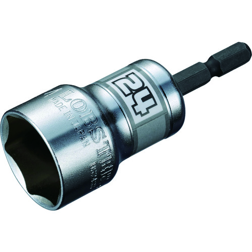 トラスコ中山 エビ 電ドルソケット“ストロック” ショートソケット 6角 対辺24mm(ご注文単位1個)【直送品】