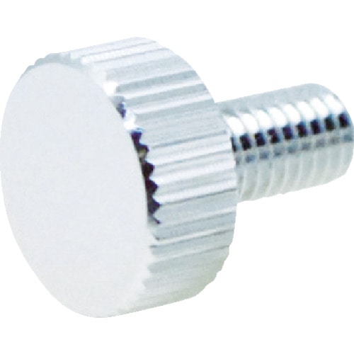 トラスコ中山 TRUSCO 装飾平小ねじ 縦目ローレット M4 Φ10 L20 1個入(ご注文単位1個)【直送品】