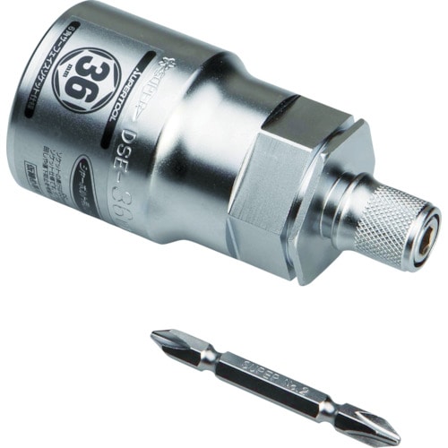 トラスコ中山 スーパー 電ドル用ソケットビット(着脱式) プロスペック 32×6.35mm(ご注文単位1個)【直送品】