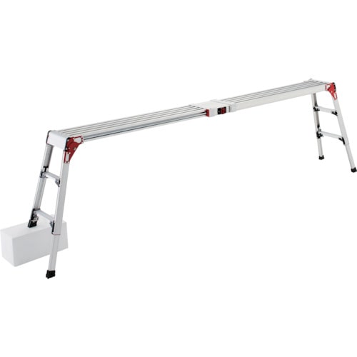 トラスコ中山 ハセガワ 天板・脚部伸縮式足場台 DSL型 3段(ご注文単位1台)【直送品】