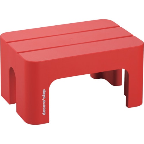 トラスコ中山 SANKA デコラステップ S レッド（ご注文単位1台）【直送品】