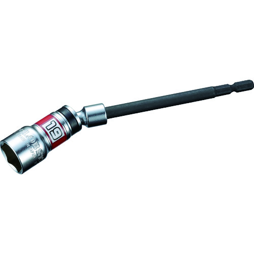トラスコ中山 エビ ユニバーサルロングソケット“ストロック” 6角 対辺19mm(ご注文単位1個)【直送品】