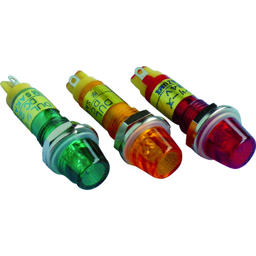 トラスコ中山 サカズメ 防水・防滴(IP65)超高輝度LED表示灯DUL-7H-IP 緑φ7（ご注文単位1個）【直送品】