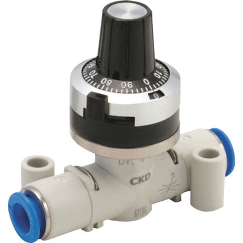 トラスコ中山 CKD ダイヤル付ニードルバルブ ニードル弁(禁油タイプ) 251-9177(ご注文単位1個)【直送品】